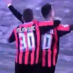Bonazzoli festa primo gol Lanciano