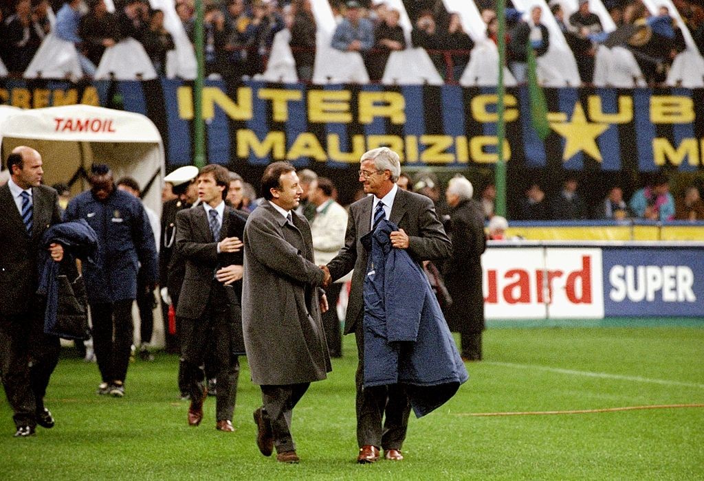 Alberto Zaccheroni and Marcelo Lippi