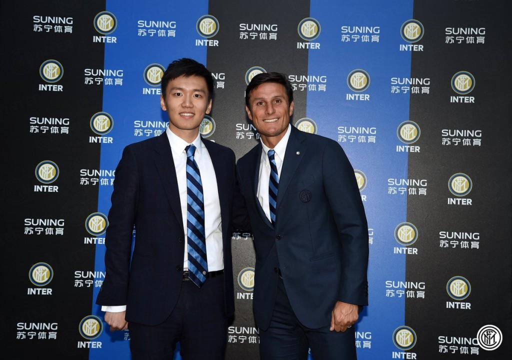 Zanetti con Steven Zhang