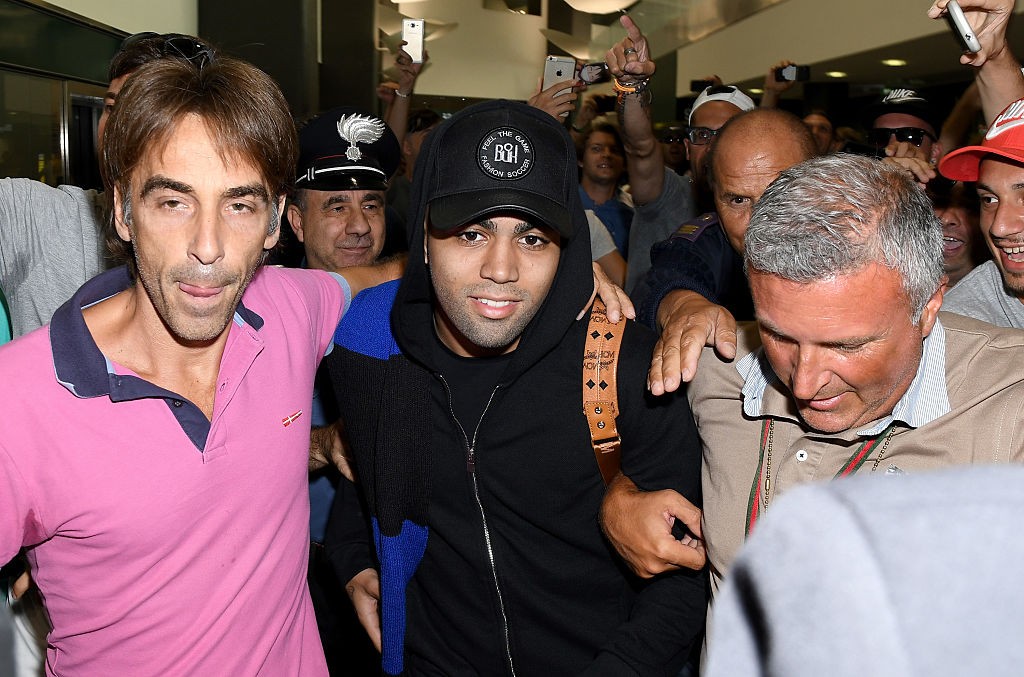 FC Internazionale New Signing Gabriel Barbosa Almeida Gabigol Arrives in Milan