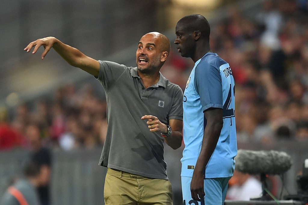 Bayern Muenchen v Manchester City F.C  - Toure Guardiola