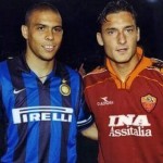 Ronaldo con Francesco Totti