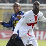 Balotelli ai tempi dell'Inter contro l'Atalanta