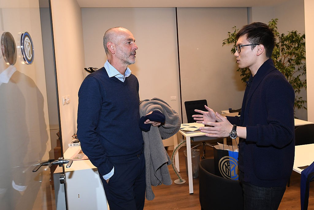 Pioli e Steven Zhang