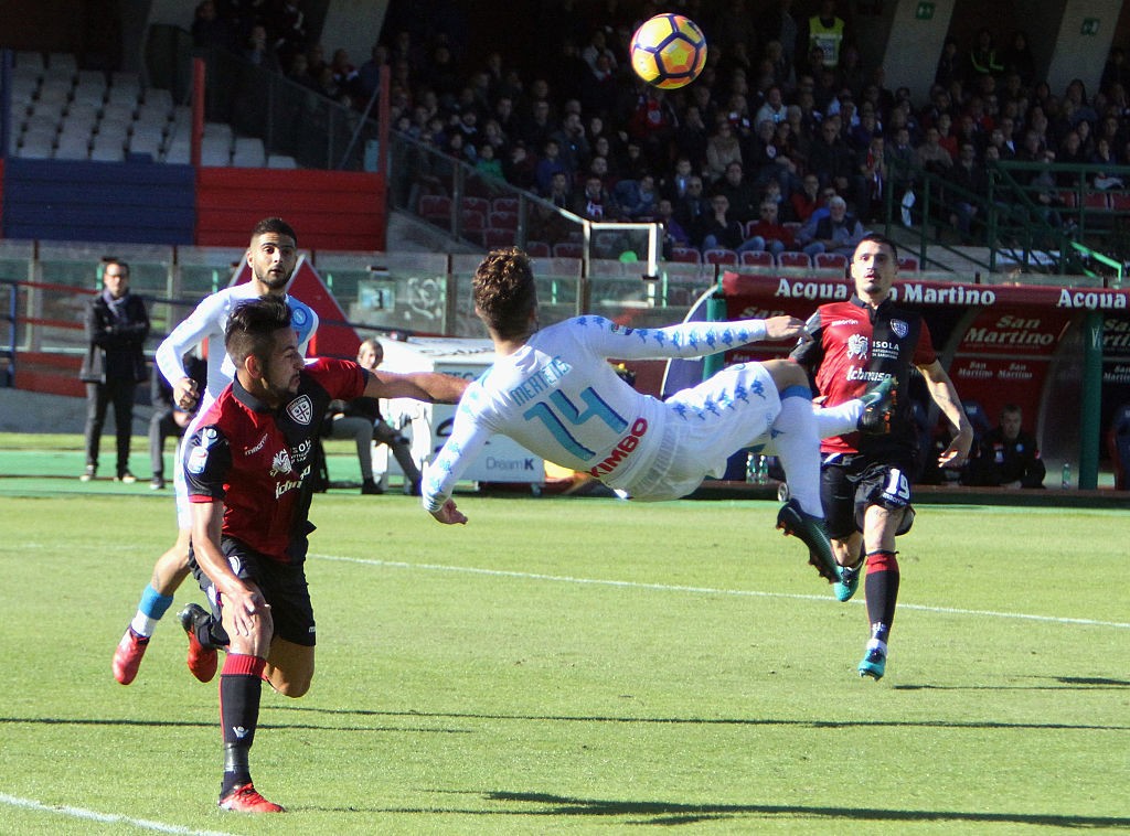 CAGLIARI, ITALY - DECEMBER 11: Dries Mertens of Napoli