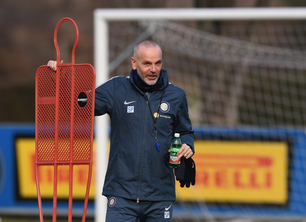 Stefano Pioli allenamento 07 febbraio 2017