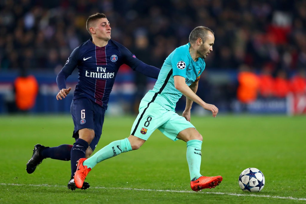 Marco Verratti vs Andres Iniesta