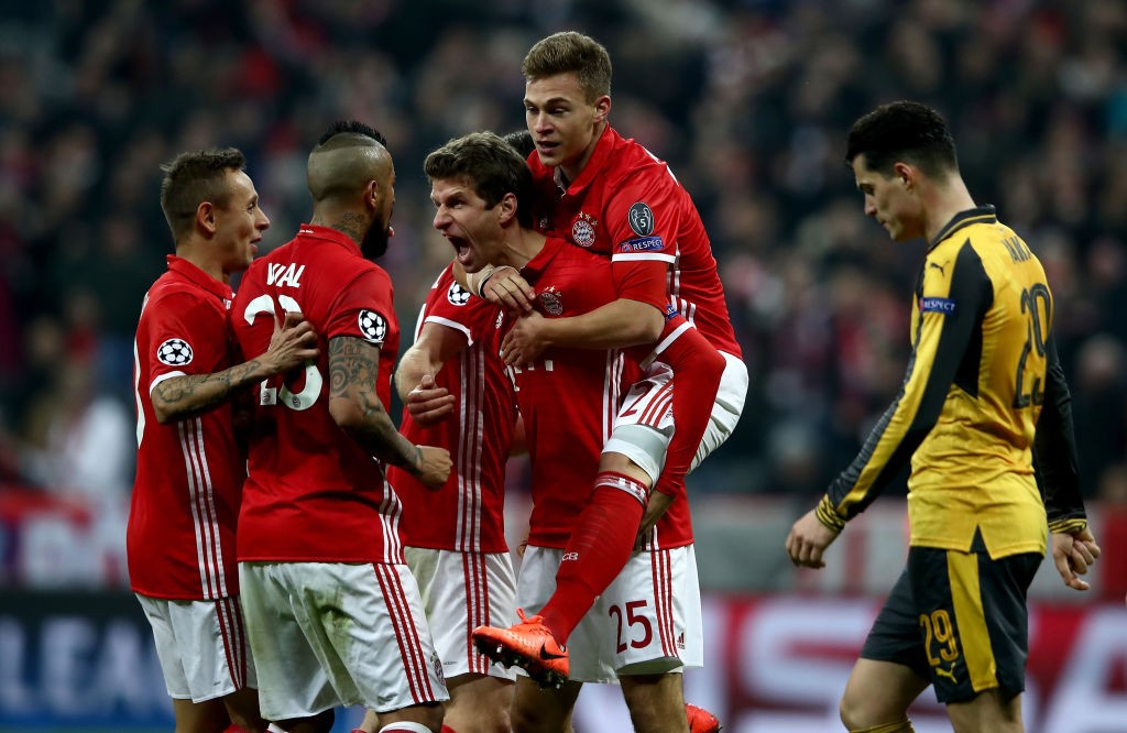 FC Bayern Muenchen v Arsenal FC - UEFA Champions League Round of 16: First Leg