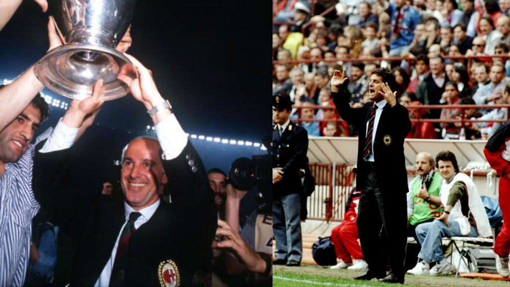 Fabio Capello e Arrigo Sacchi