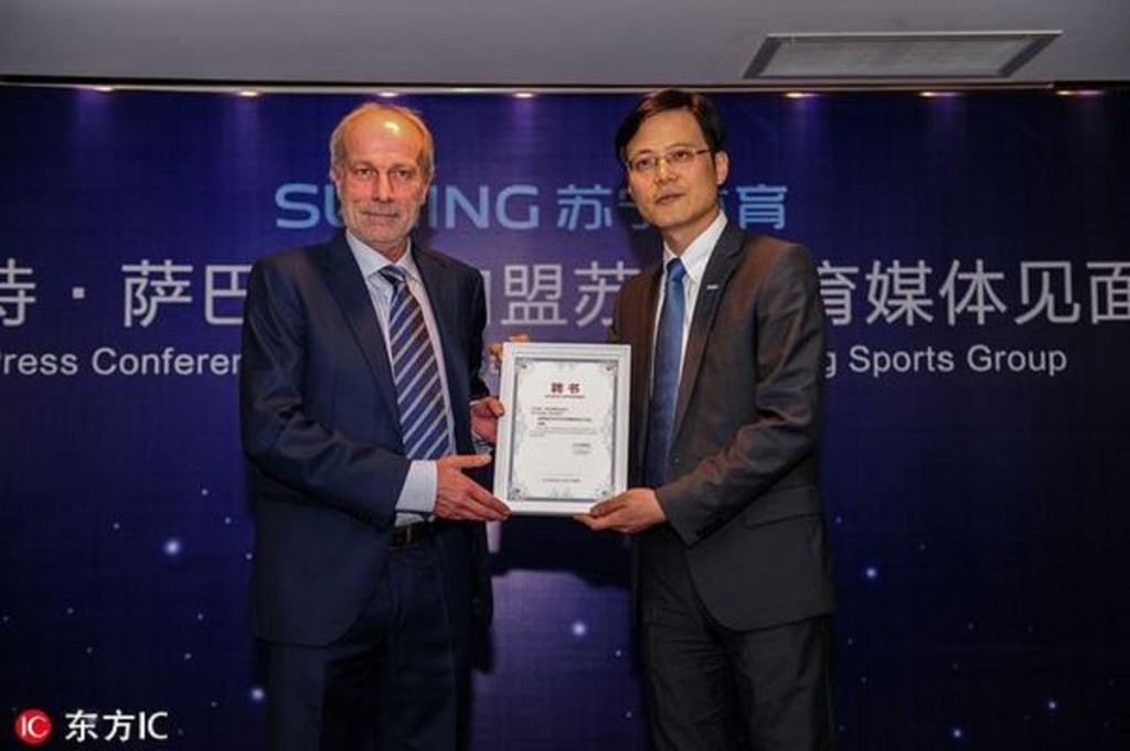 Sabatini 10 maggio con Liu Jun