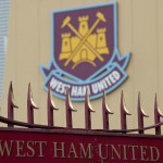 The West Ham football club logo is pictu