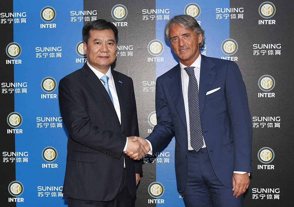 Mancini con Zhang Jindong