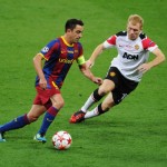 Xavi e Paul Scholes