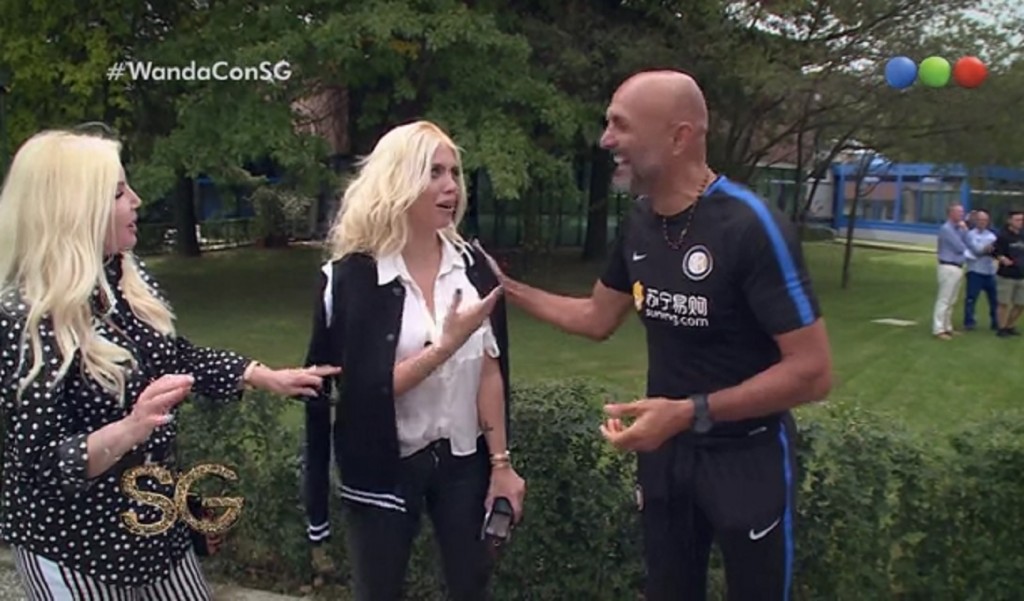 Susa Gimenez, Wanda Nara e Luciano Spalletti