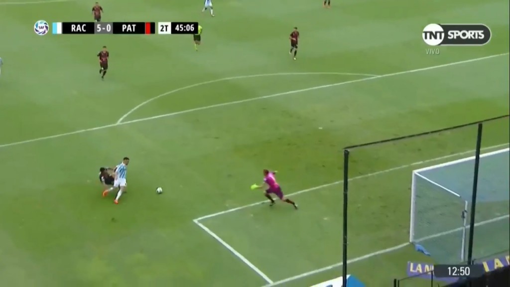 gol Lautaro al Patronato