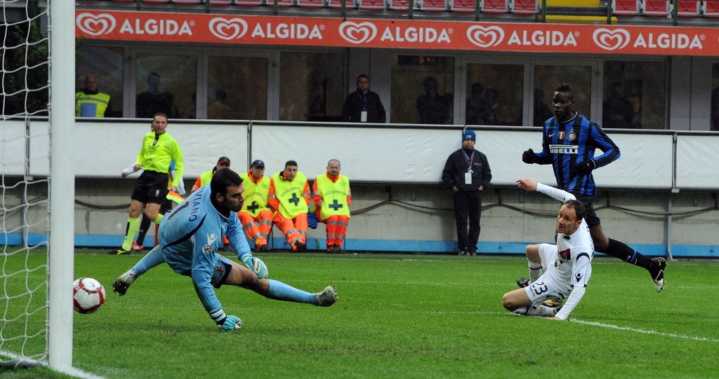 Balotelli gol in Inter-Bologna