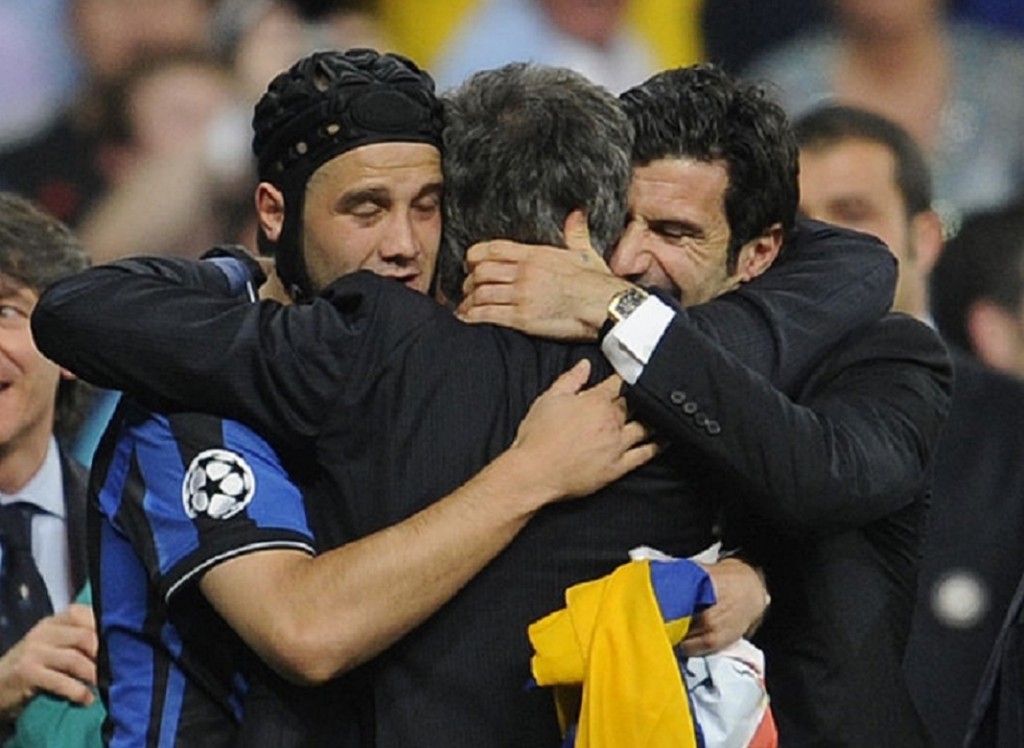 Chivu con Mourinho