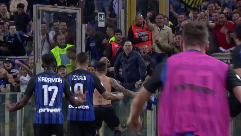 esultanza gol Vecino