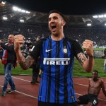 Vecino esulta per il gol alla Lazio