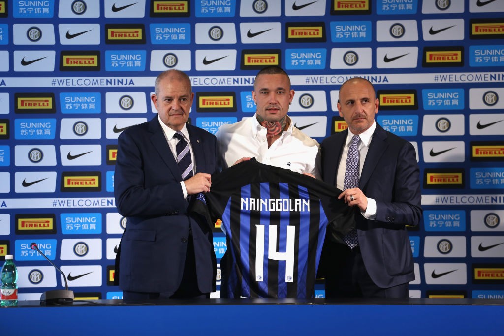 Ausilio e Gardini con Nainggolan
