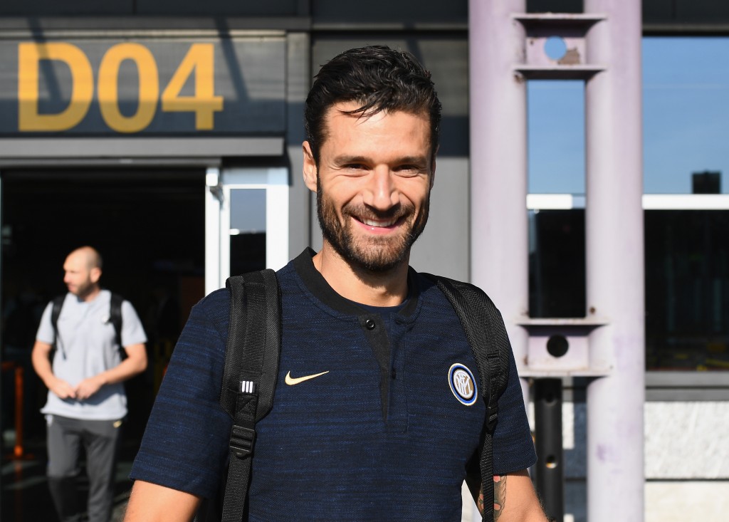 FC Internazionale Departs Candreva
