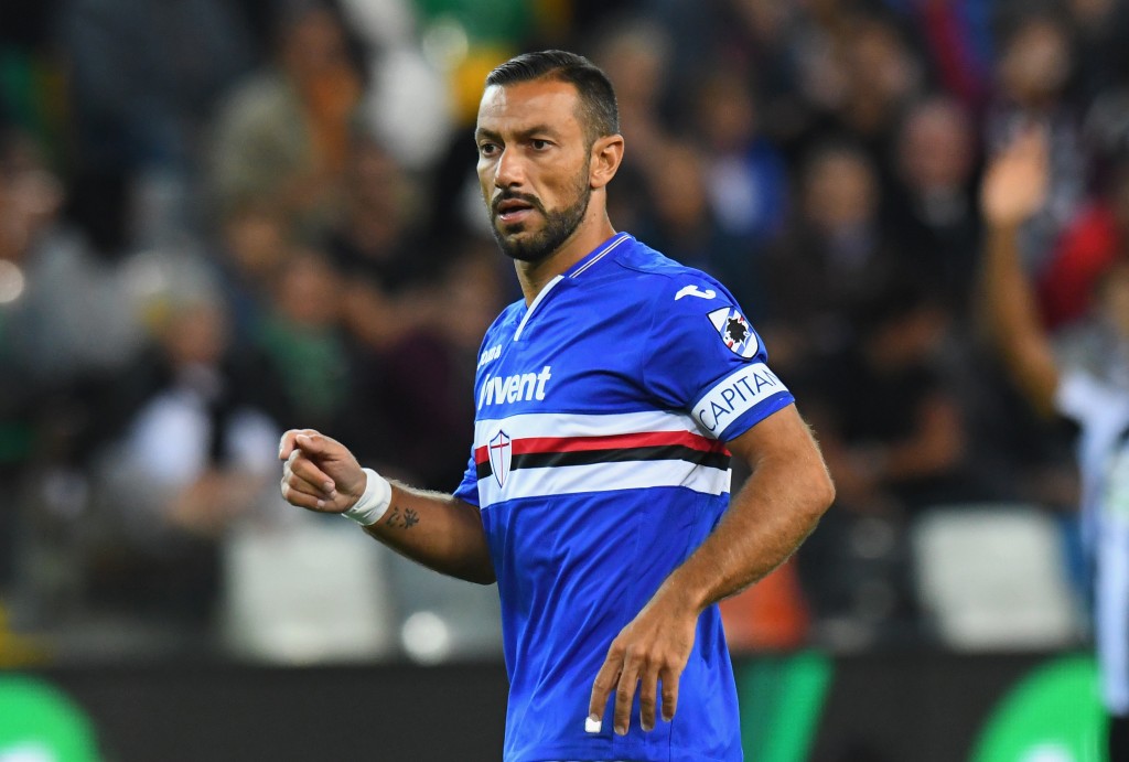 Udinese v UC Sampdoria - Quagliarella
