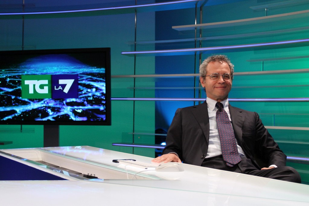 La7 News Director Enrico Mentana Photocall