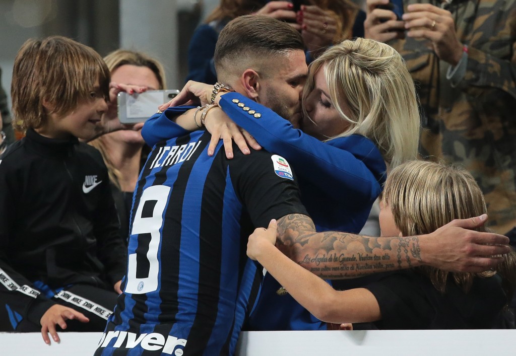 Icardi esulta con Wanda