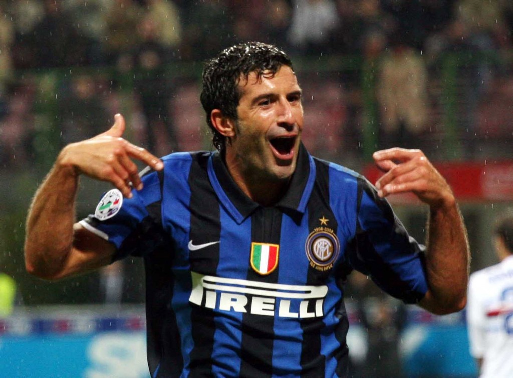 Inter Milan v Sampdoria Figo