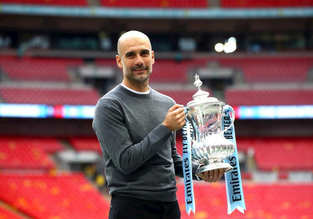 Guardiola con la Fa Cup