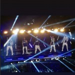 Backstreet Boys a Milano con la maglia dell'Inter