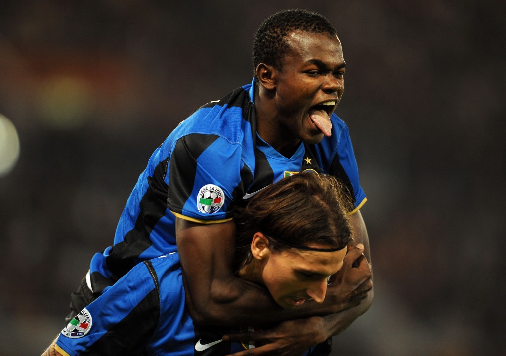 AS Roma v FC Inter Milan - Obinna e Ibrahimovic