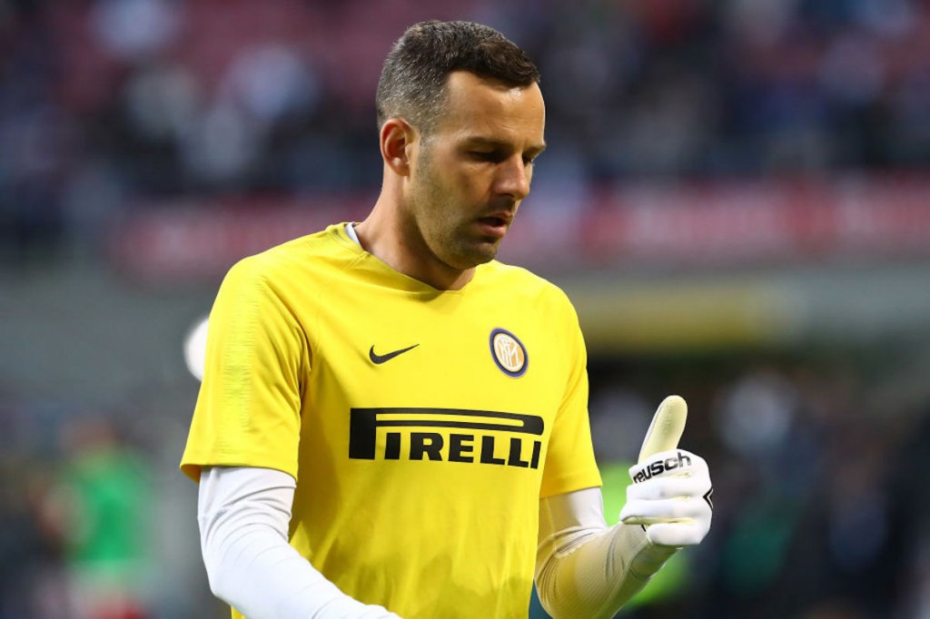 Il portiere dell'Inter Handanovic