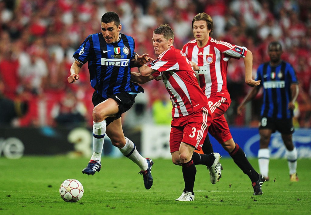 Lucio in finale di Champions con l'Inter