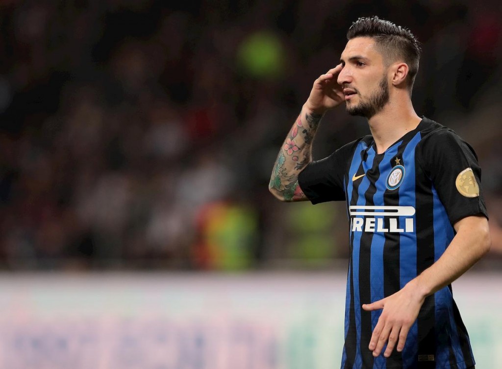 Politano nella gara contro il Chievo maggio 2019