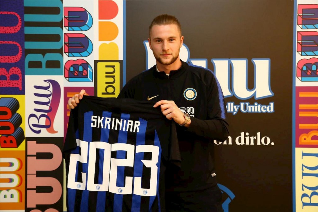 Skriniar che rinnova con l'Inter