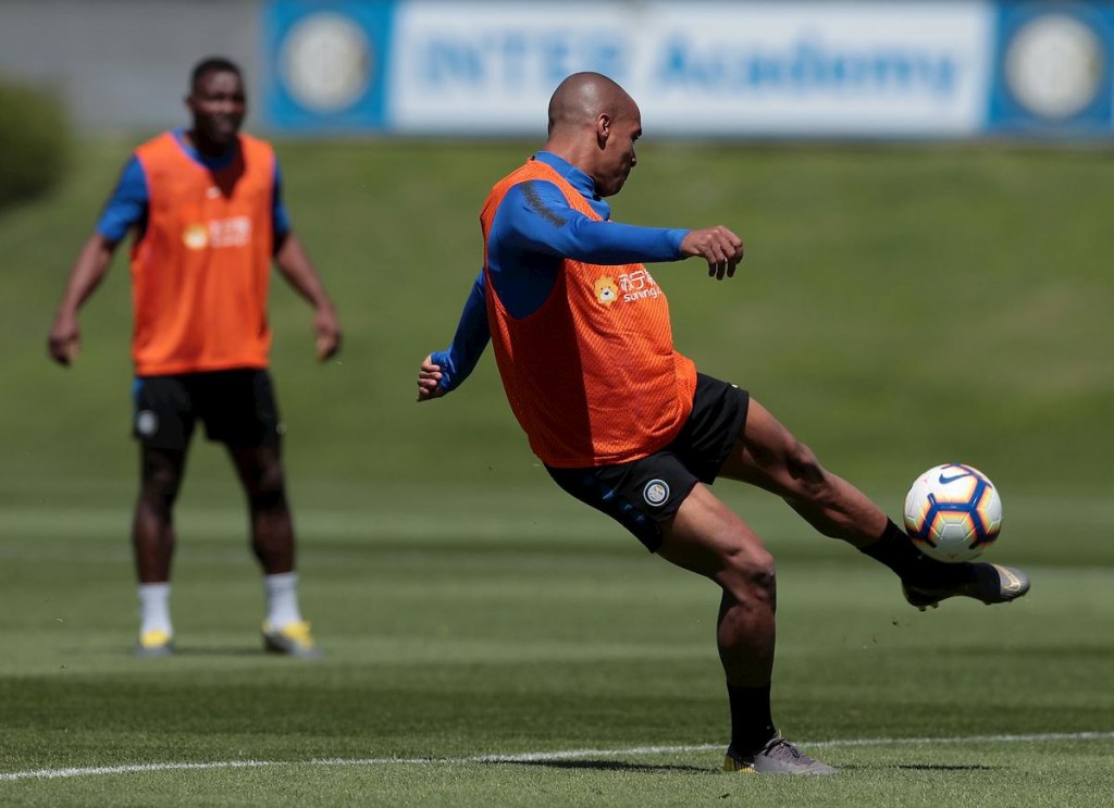 Joao Mario in allenamento