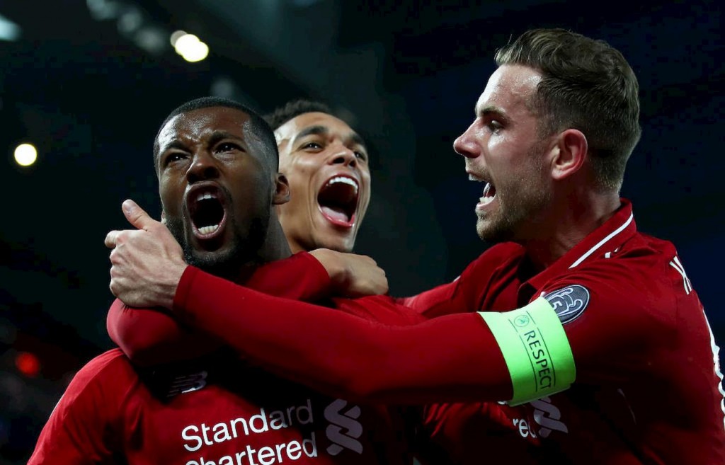 Il centrocampista olandese trascina il Liverpool
