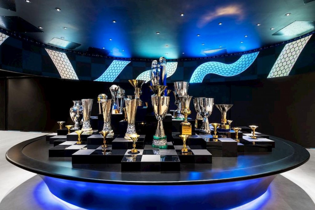Inter, la sala trofei della nuova sede