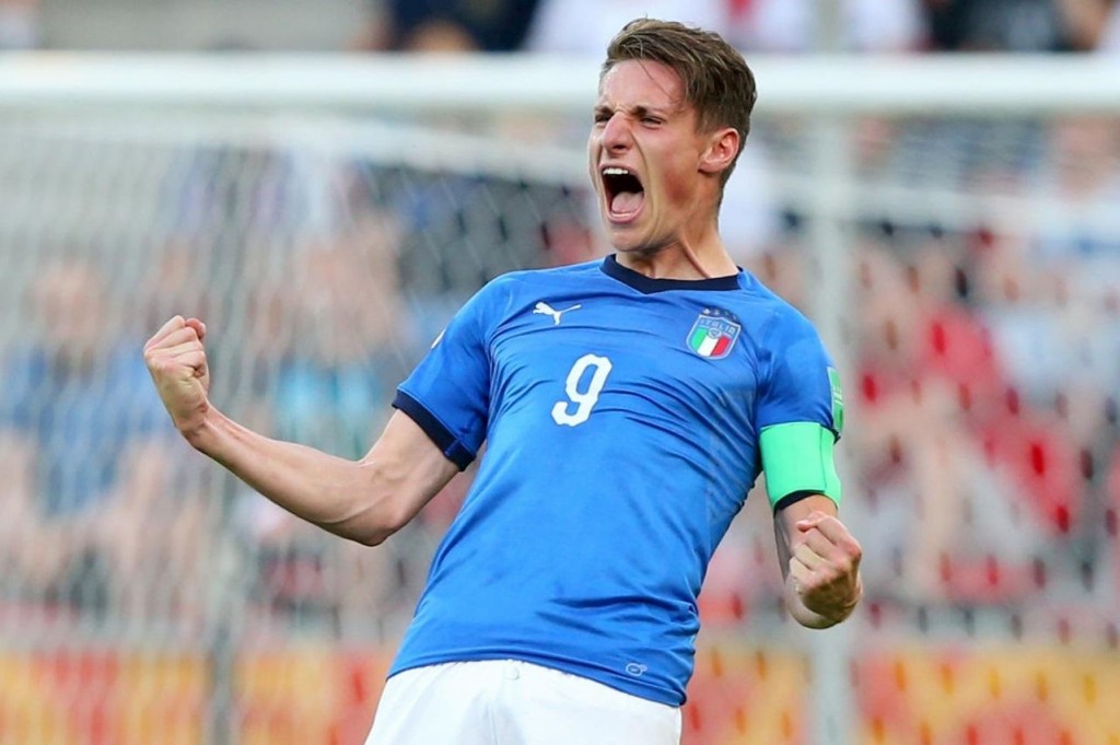 Andrea Pinamonti si sta mettendo in luce al Mondiale U20 con l'Italia