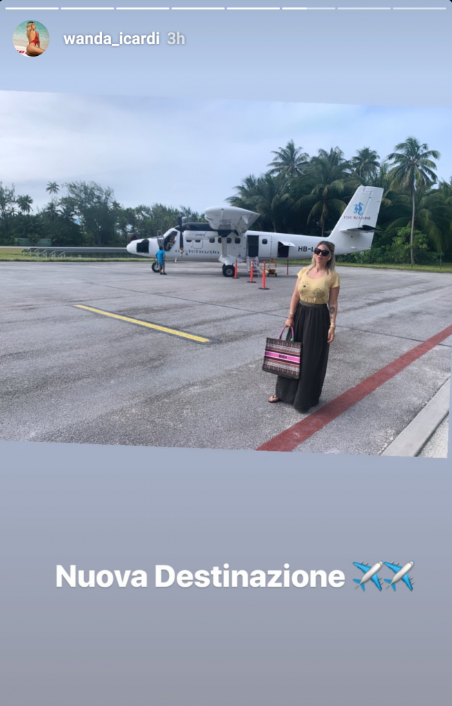 Wanda Nara in partenza con Icardi per una nuova destinazione