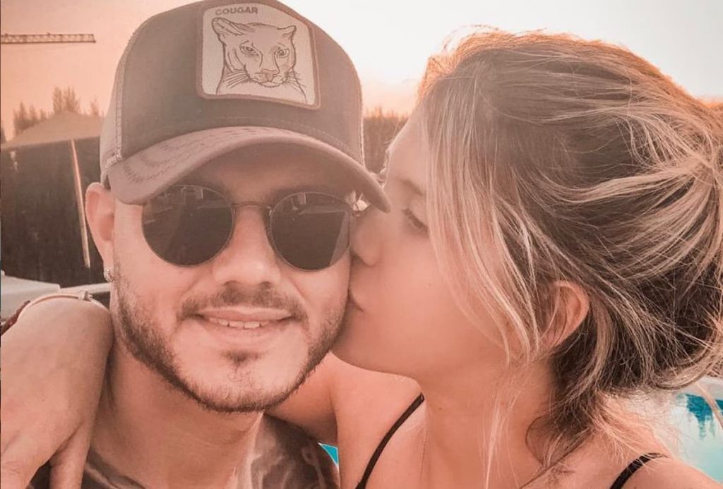 Mauro Icardi con la moglie Wanda Nara