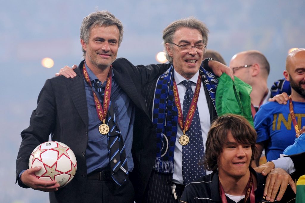Maurinho e Moratti a Madrid