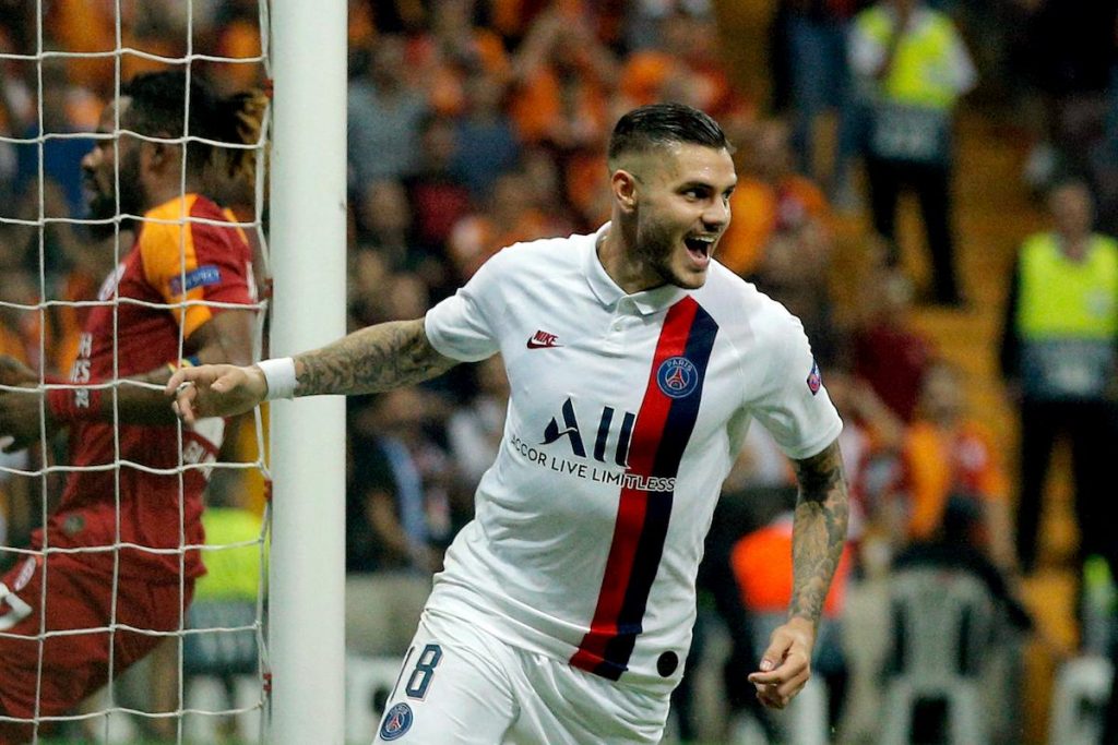 Icardi, primo gol con il Psg