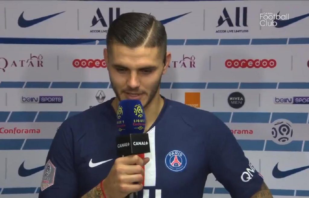 Mauro Icardi è stato eletto migliore in campo di Psg-Marsiglia: a fine gara grande felicità per l'ex interista