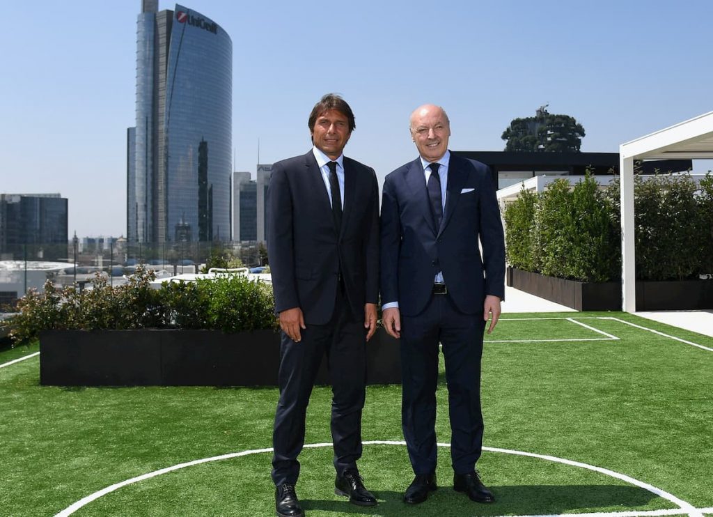 Conte e Marotta in sede
