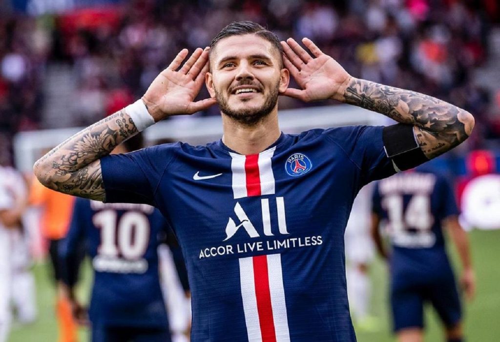 Icardi esulta col Psg