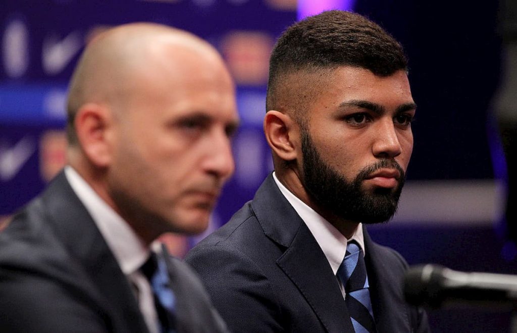 Gabigol e Ausilio in conferenza