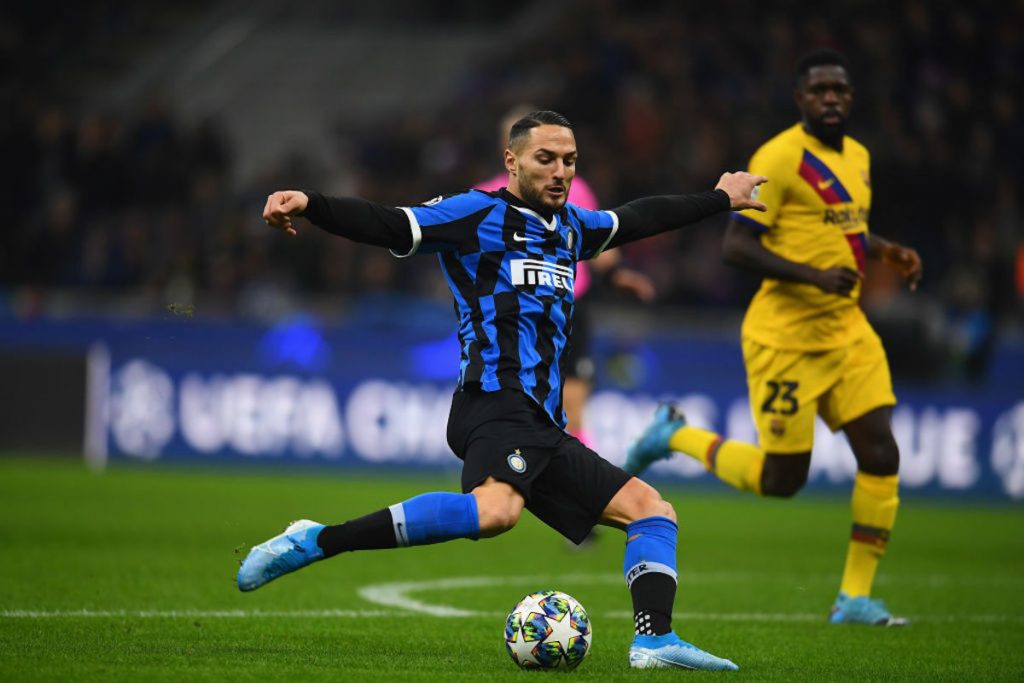 D'Ambrosio contro il Barcellona