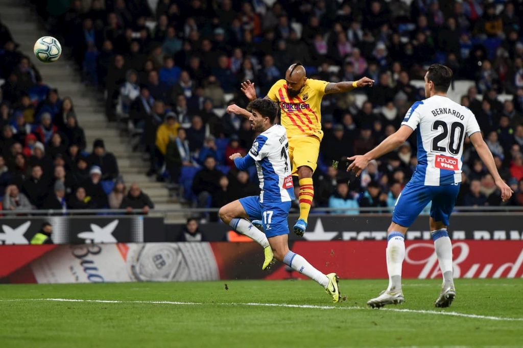 Gol di Vidal contro l'Espanyol